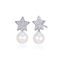 Orecchini Mabina Donna Orecchini In Argento E Zirconi in Argento Perla 563180 - 563180